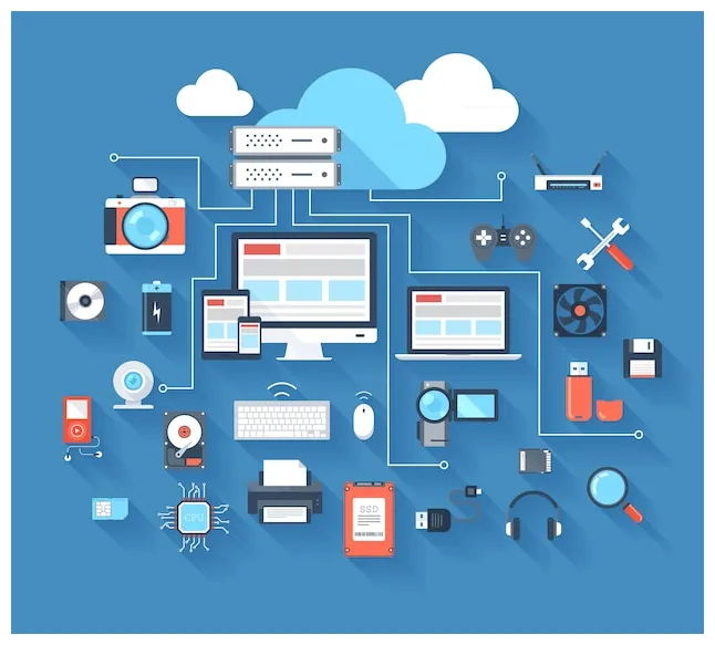 Premium Vector | Hardware icons