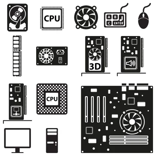 Computer Hardware Icons Vector Images (over 110,000)
