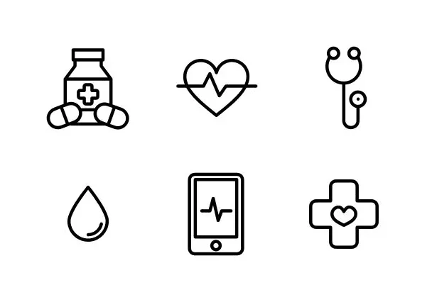 By it's icons health icon, health, icon