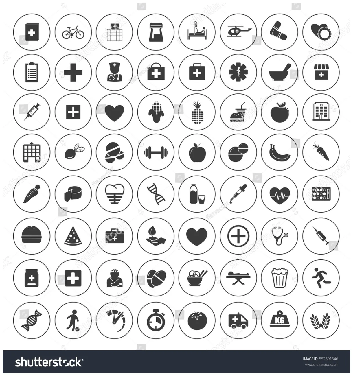 Set stock vector 552591646 shutterstock