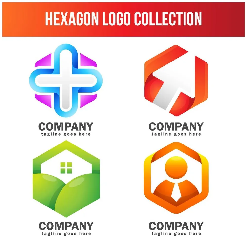 Hexagon Template Collection Vector Art, Icons, and Graphics for Free
