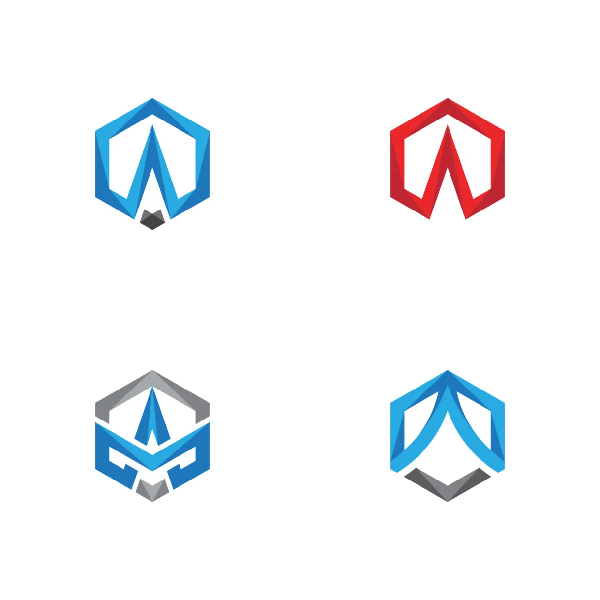 Hexagon logo illustration icon 19784410 vector art at vecteezy