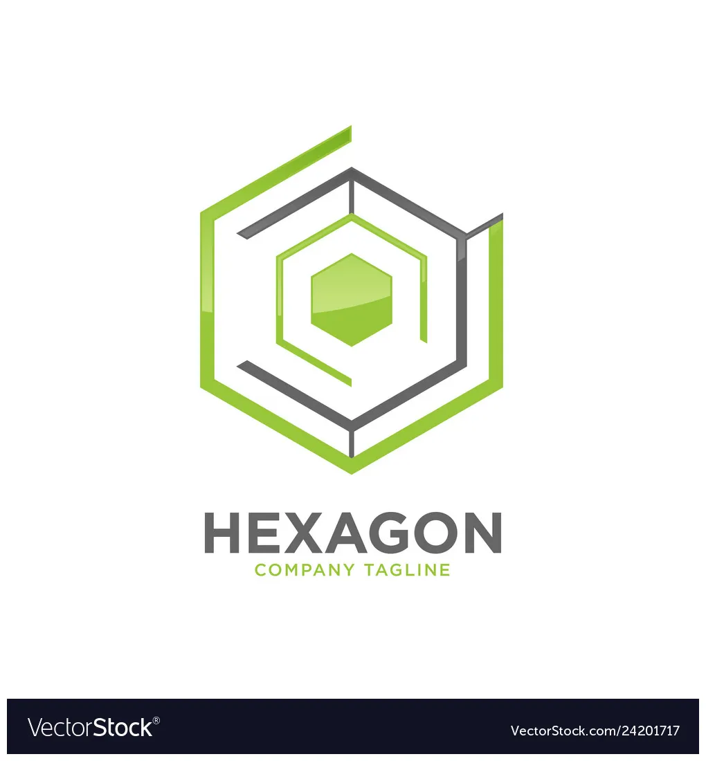 Hexagon - logo concept Royalty Free Vector Image