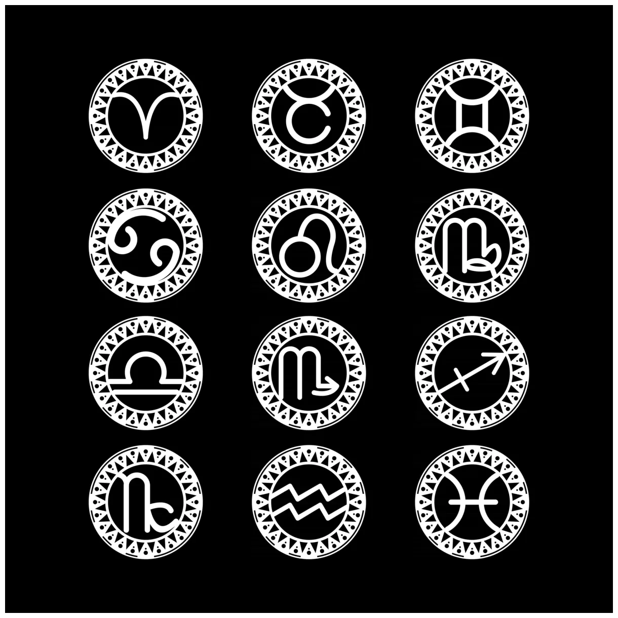 Vector art, icons, and graphics for printable coloring page