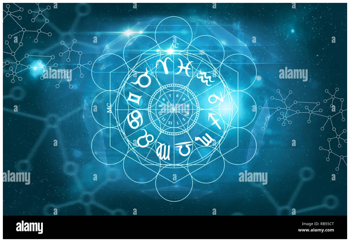 Horoscope astrology symbols alamy