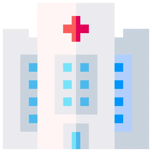 Hospital basic straight flat icon