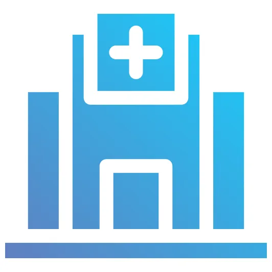 Hospital generic flat gradient icon