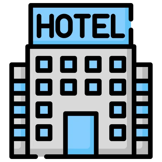 Hotel free icon printable coloring page