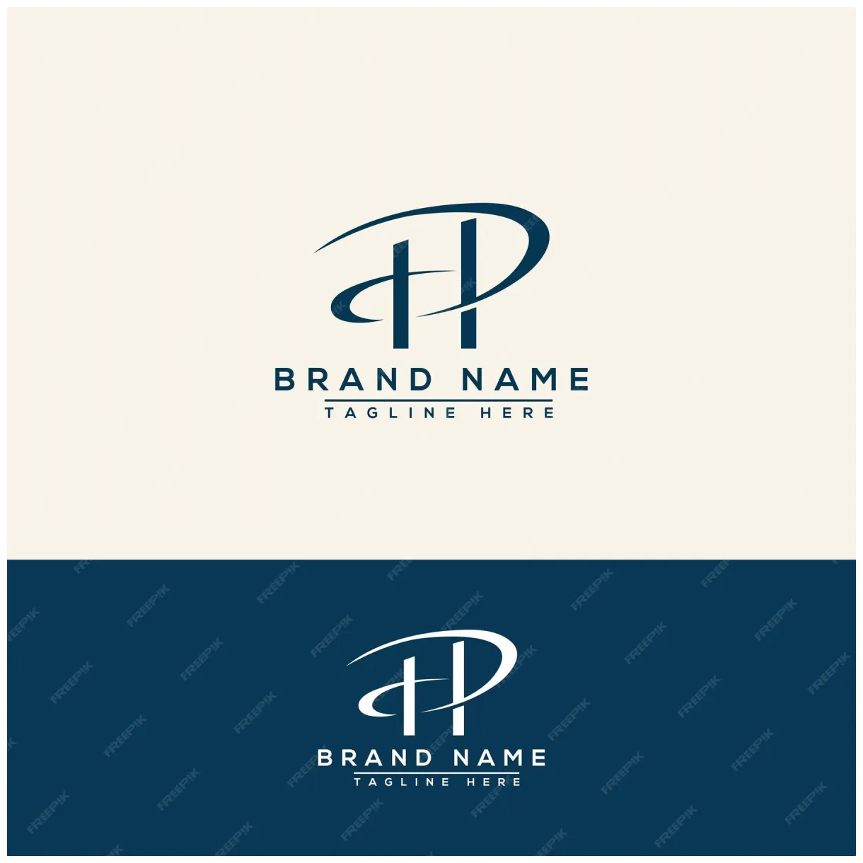 Premium vector hp logo design template vector graphic branding element
