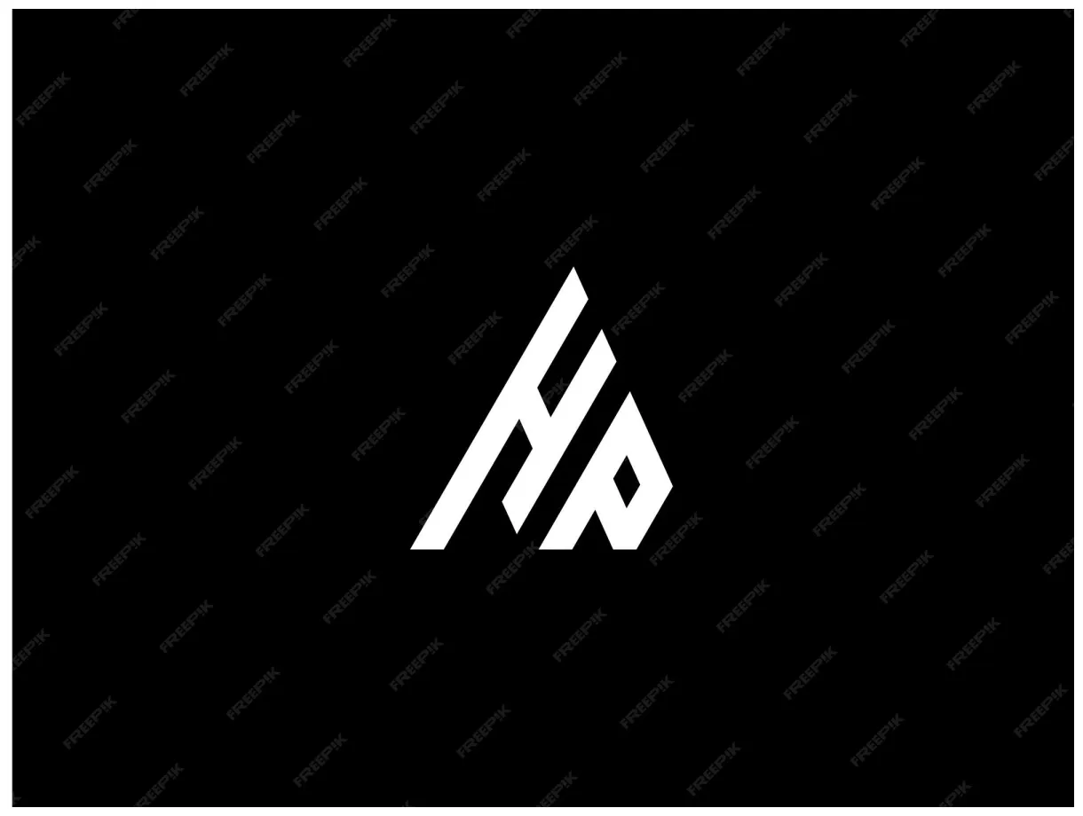 Premium vector hp logo design printable coloring page