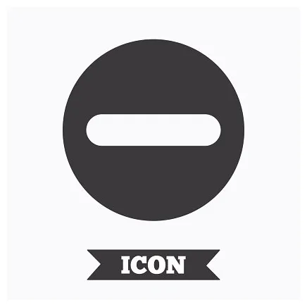 Minus sign icon. negative symbol. stock clipart royalty-free free s