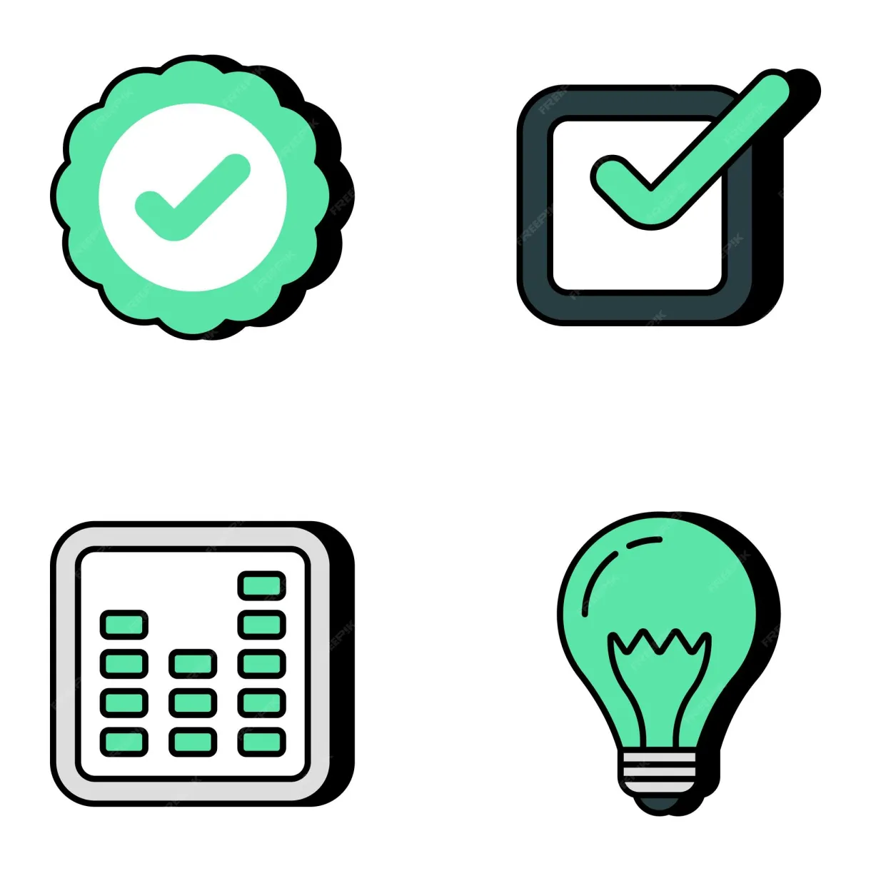 Premium Vector | Pack of innovation flat icons