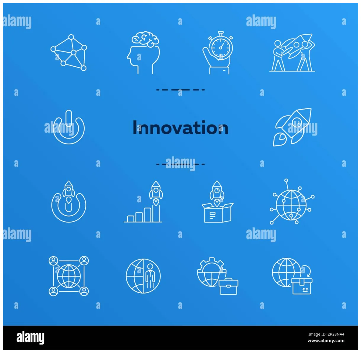 Innovation icons. Set of line icons Stock Vector Image & Art - Alamy