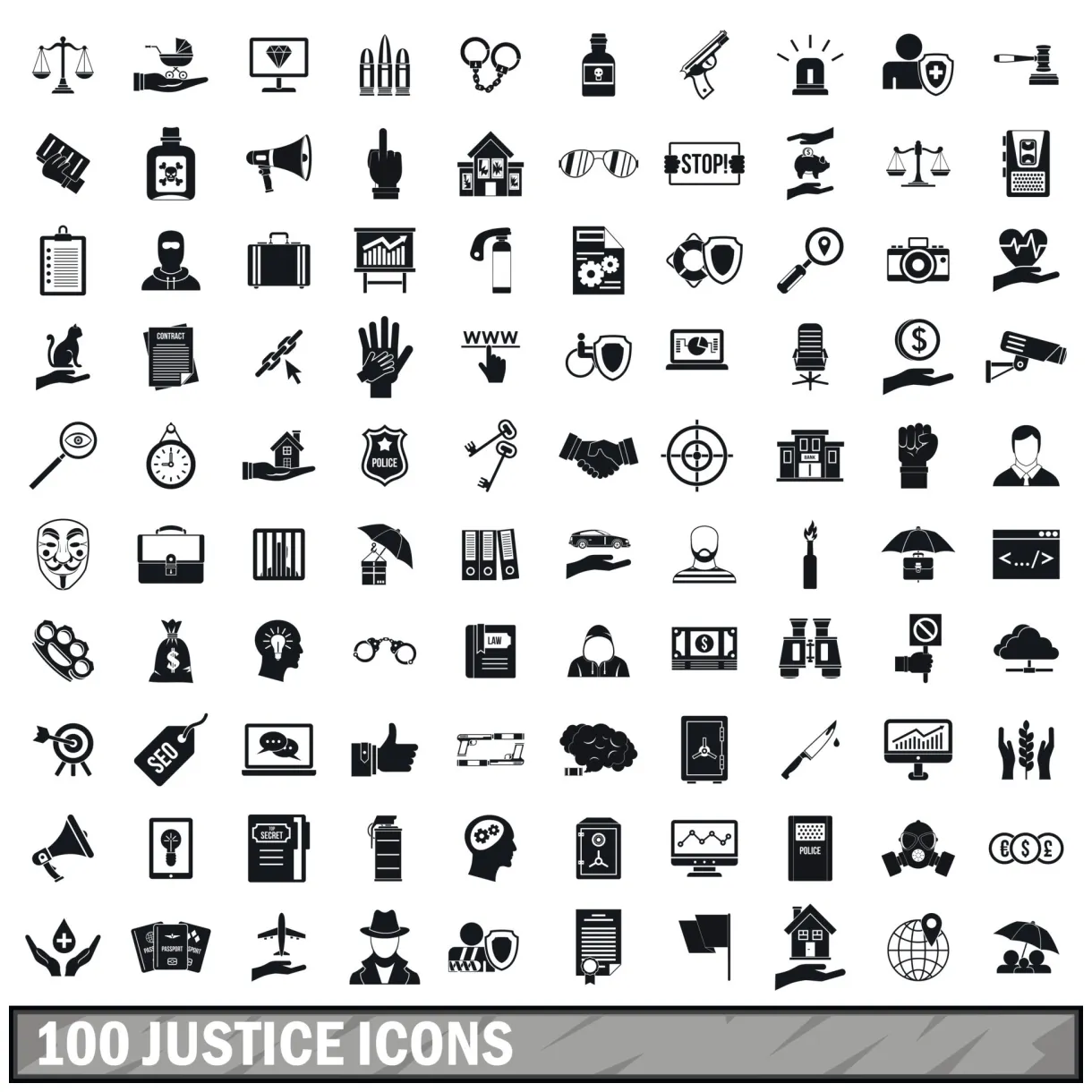 100 set, simple style 8887943 vector art at vecteezy