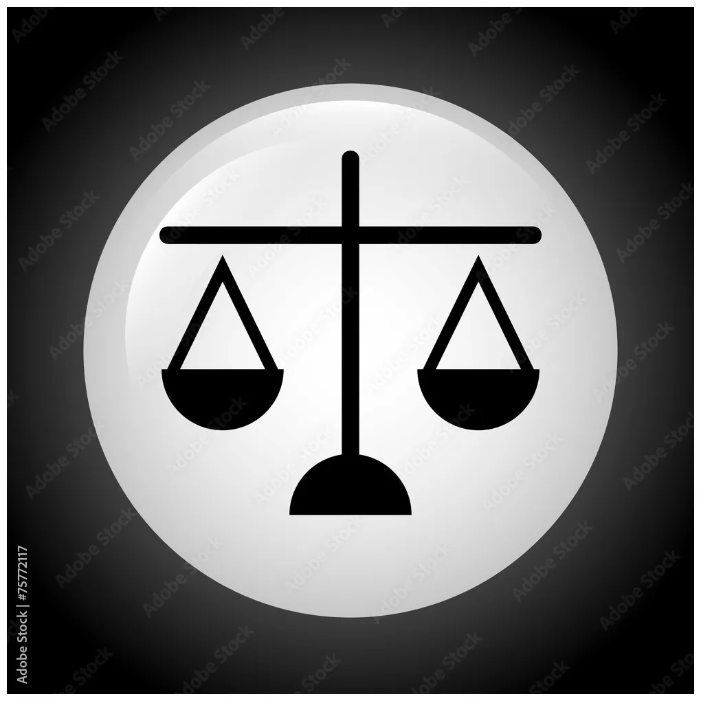 justice icon Stock Vector | Adobe Stock