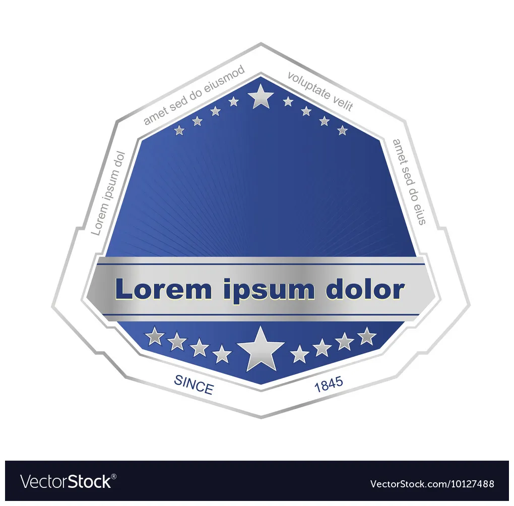 Label vector vectorstock