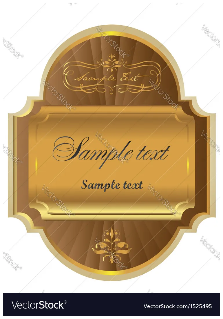 Label vector vectorstock