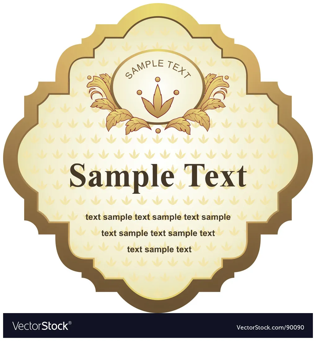 Label vector vectorstock printable coloring page