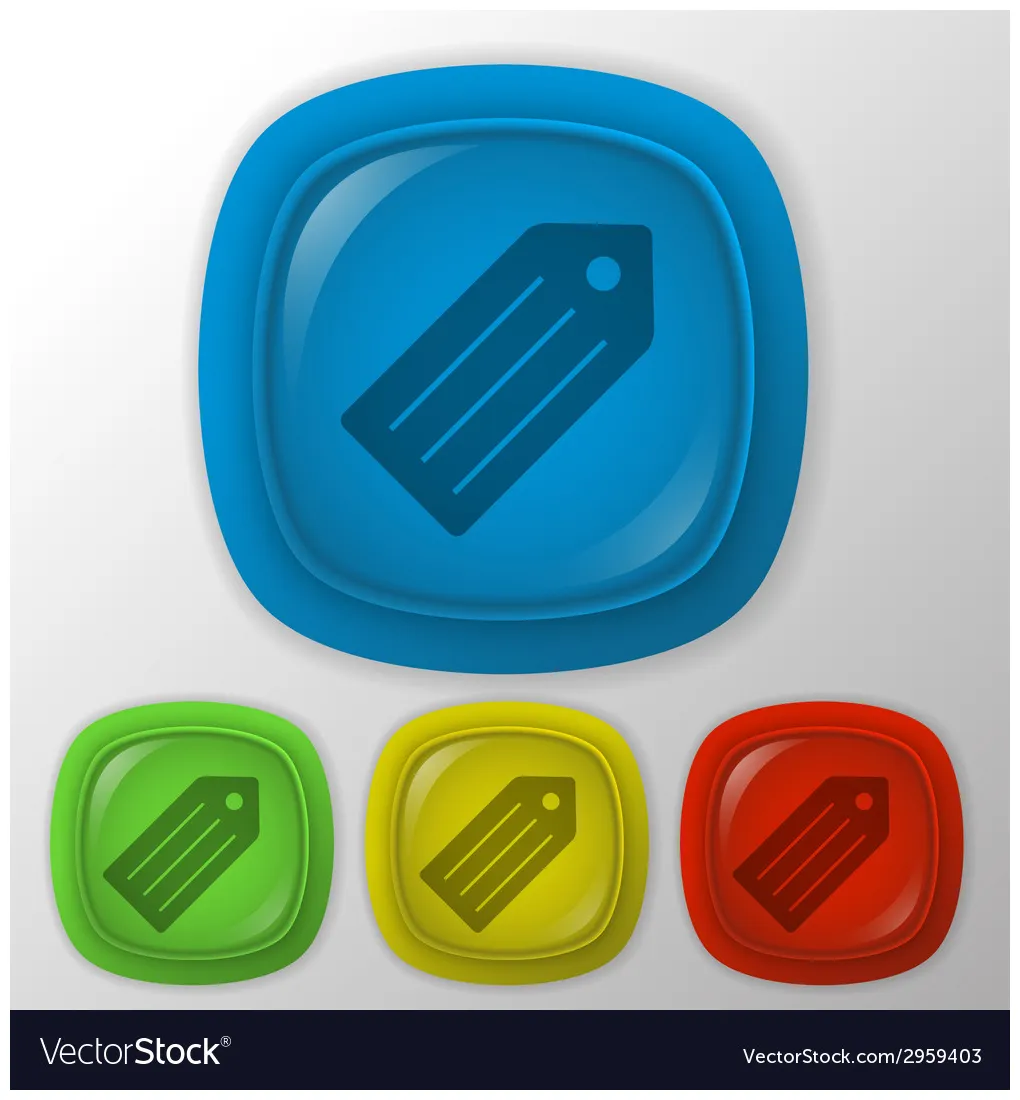 Label vector vectorstock