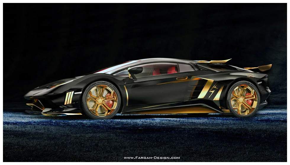 Lamborghini veneno gold