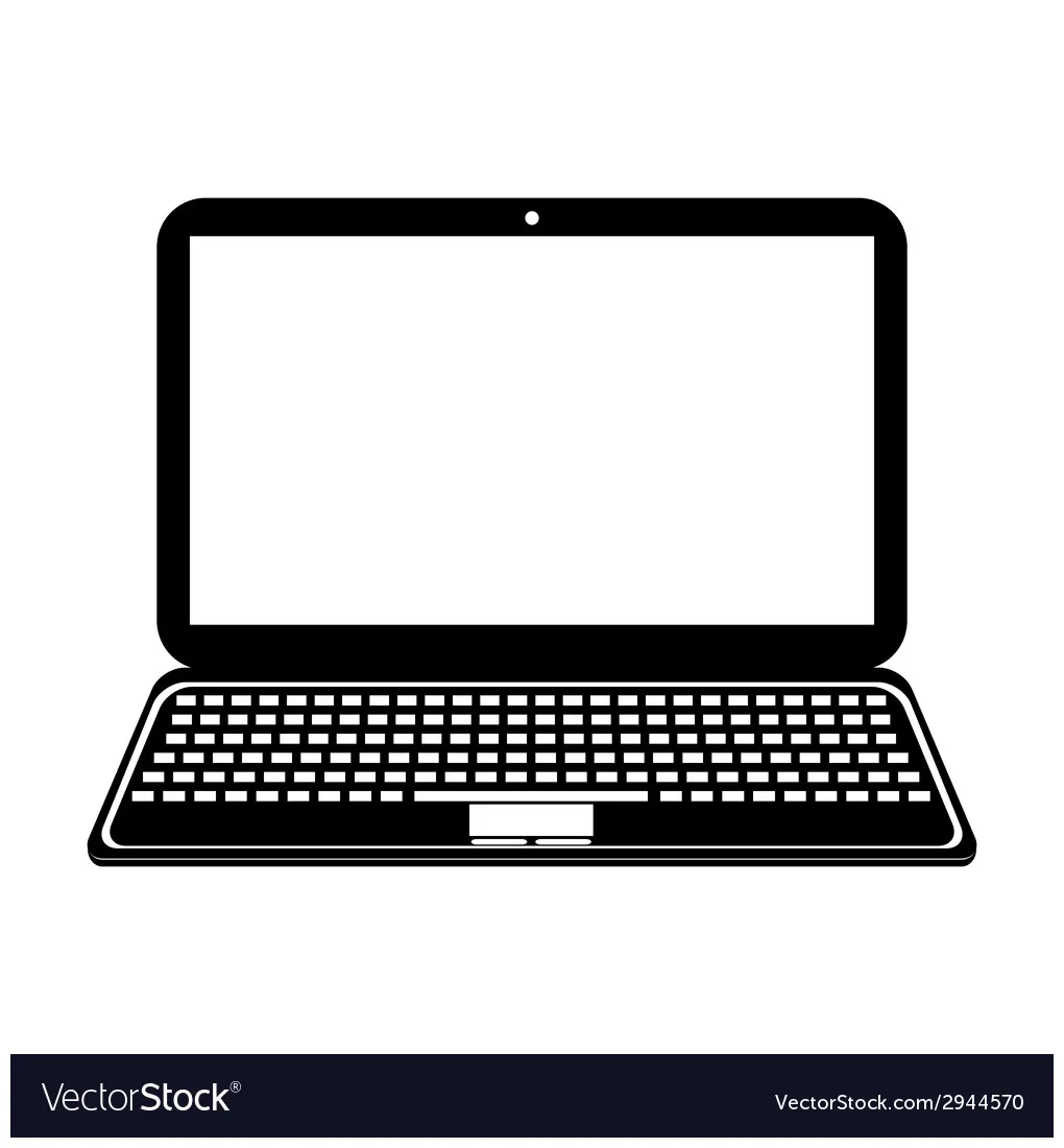 Laptop icon vector vectorstock