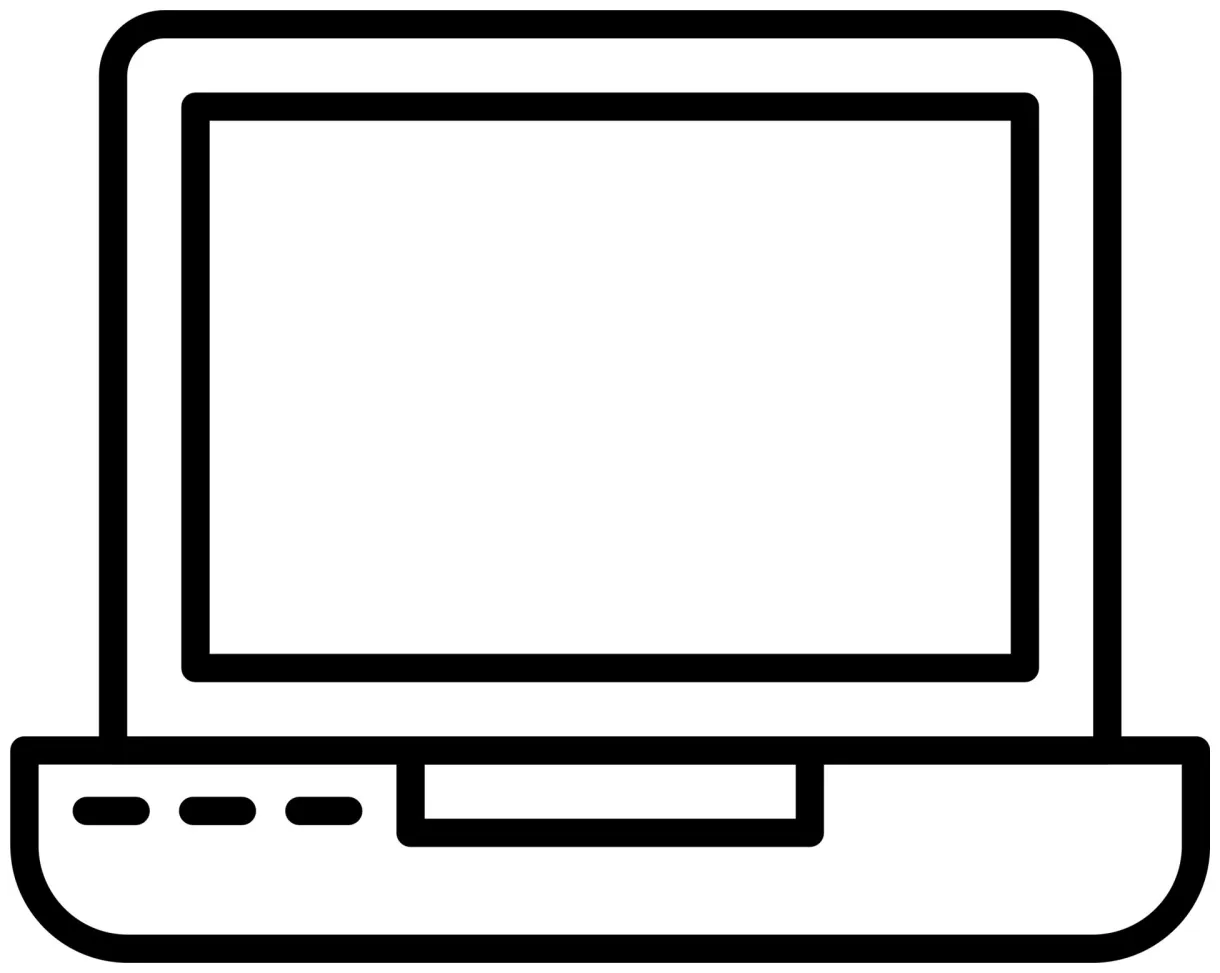 Laptop vector icon 19965271 vector art at vecteezy printable coloring page