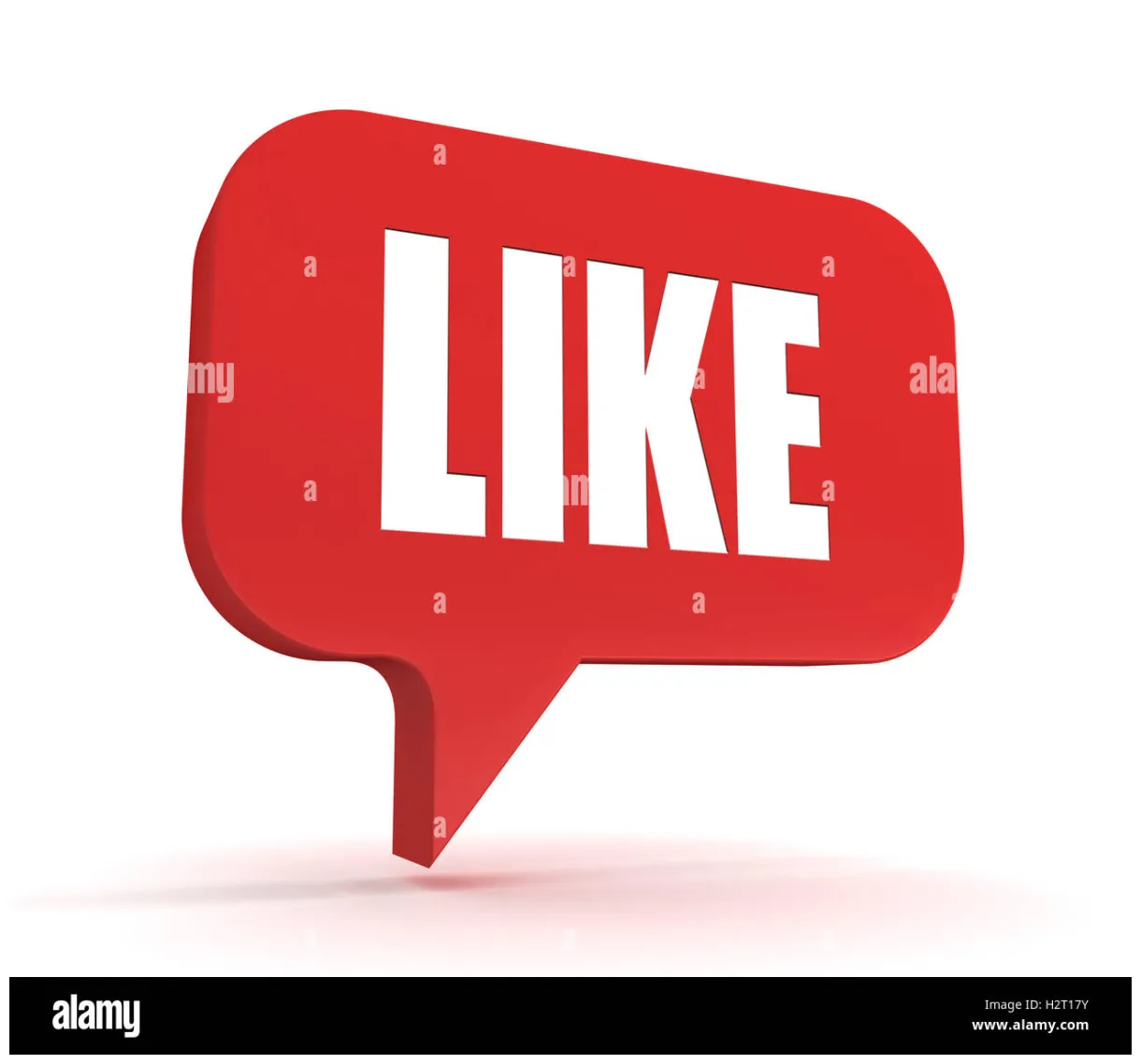 Like concept 3d illustration alamy