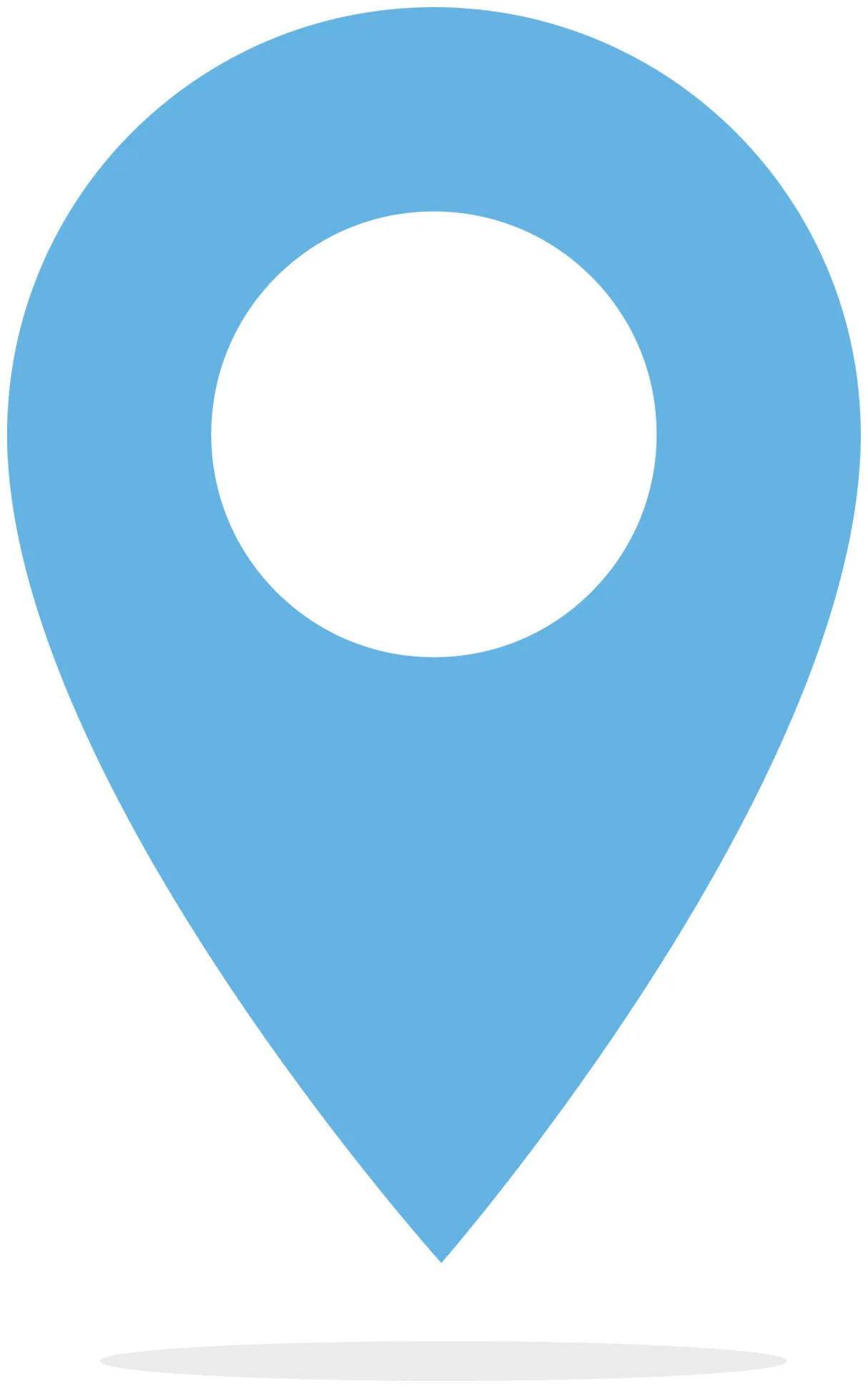 Location pin sign. blue location pin symbol. map