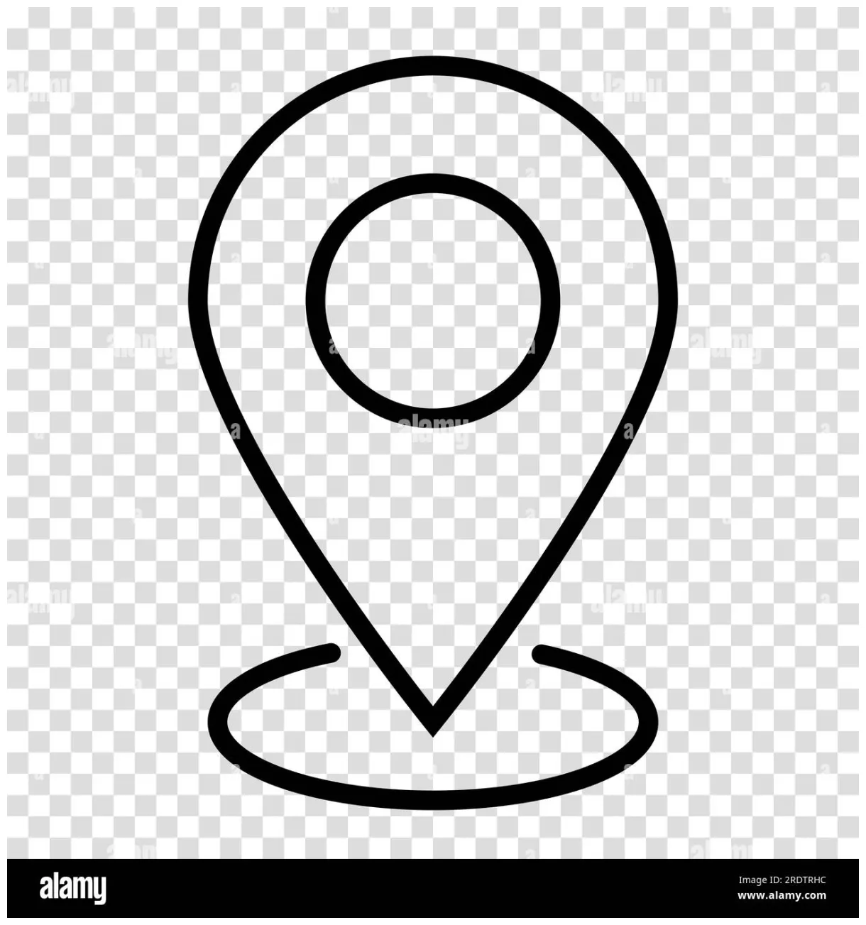Location pin map icon. flat design. vector illustration sign on a