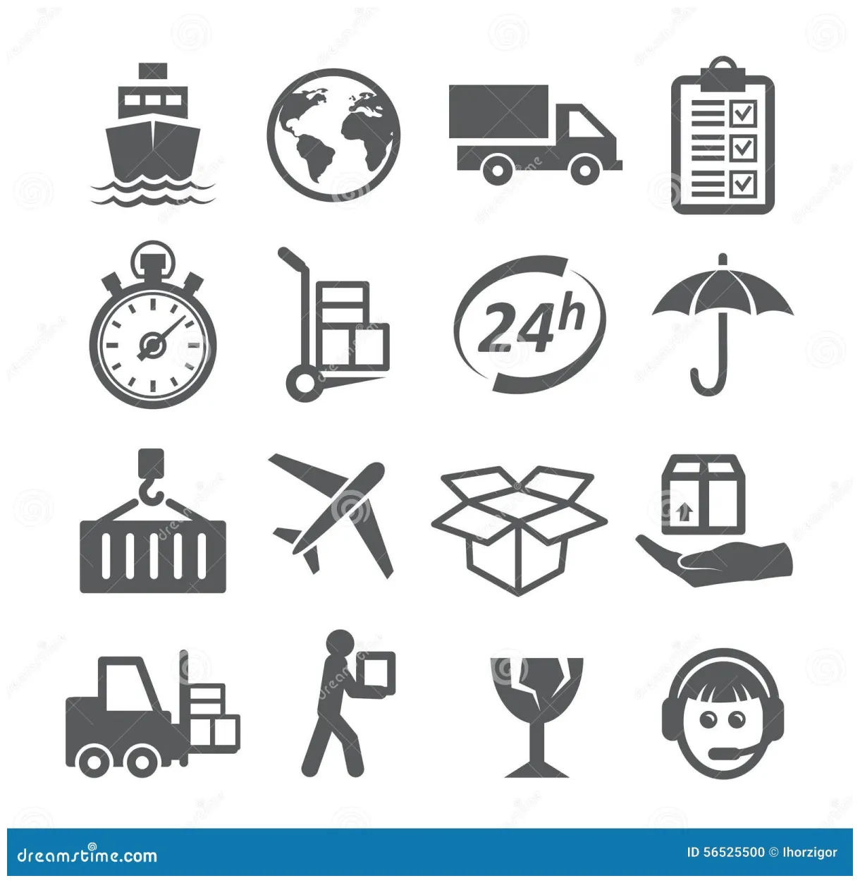 Blue series vector illustration cartoondealer