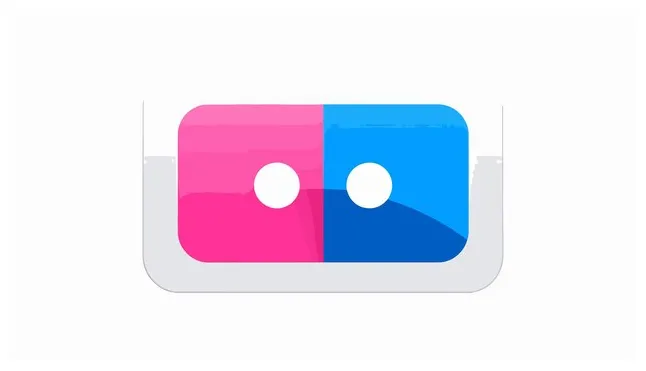 In bicolor flat style professional logout symbol