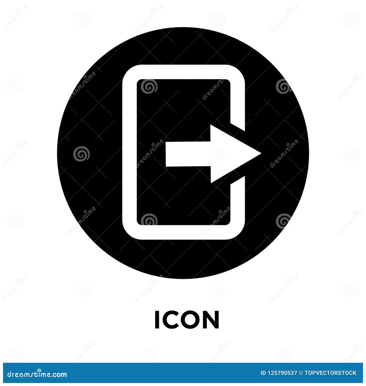 Logout Icon Vector Isolated On White Background, Logo Concept Of