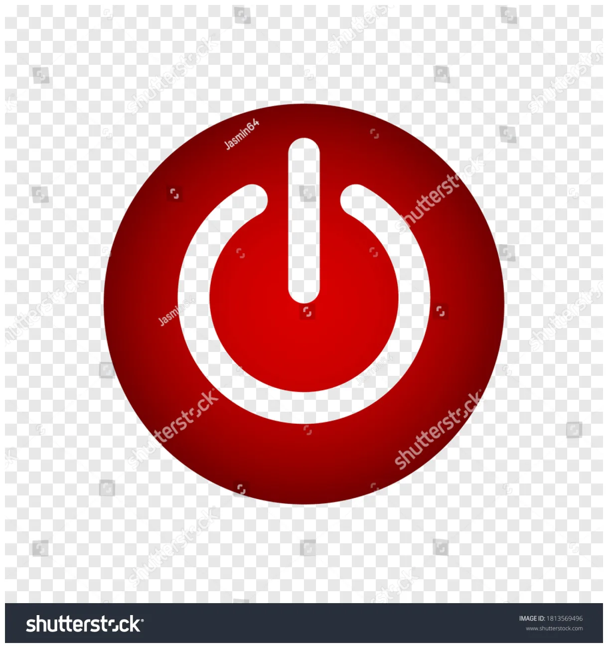 Turn off-turn on button logout icon stock vector
