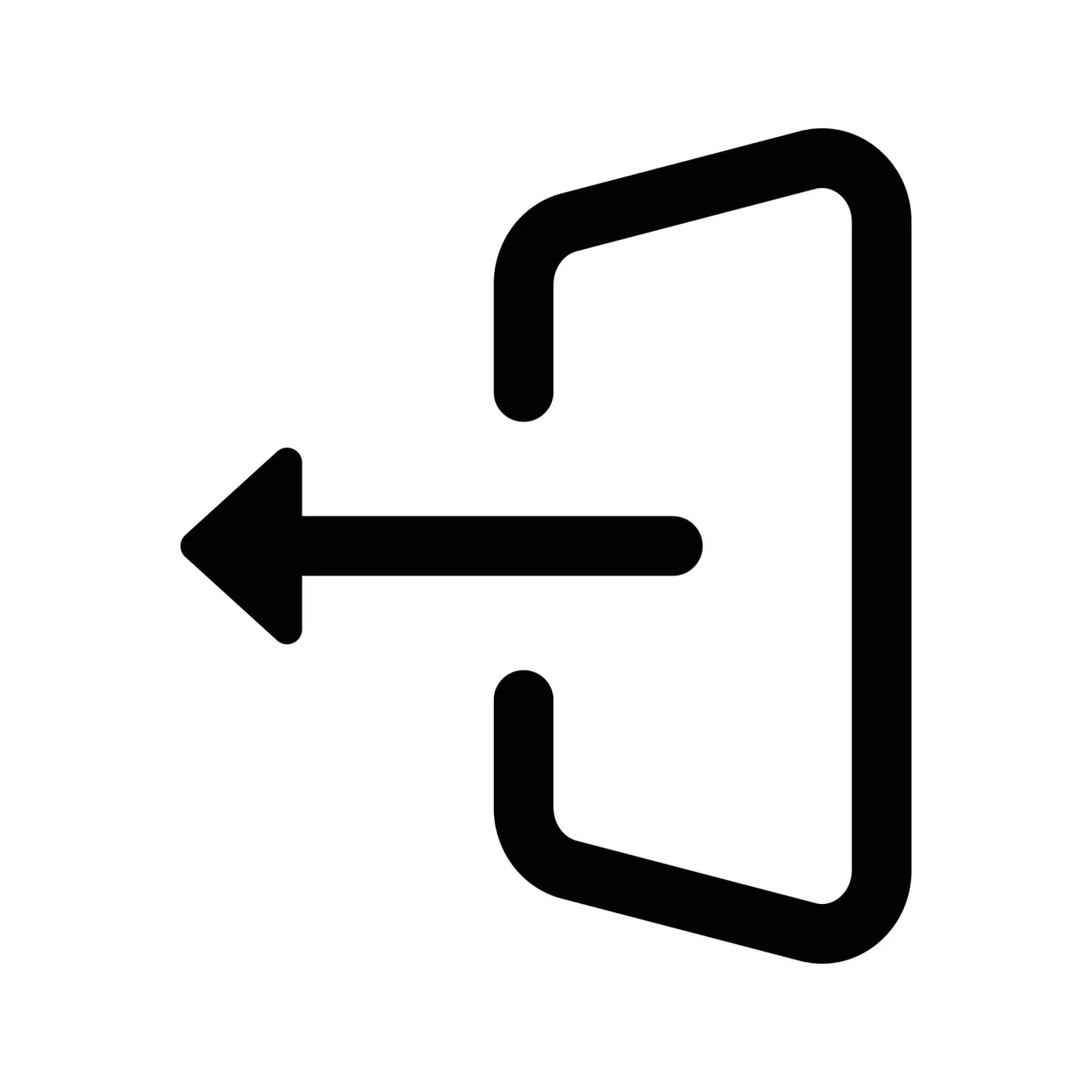 Logout icon sign 16451156 vector art at vecteezy