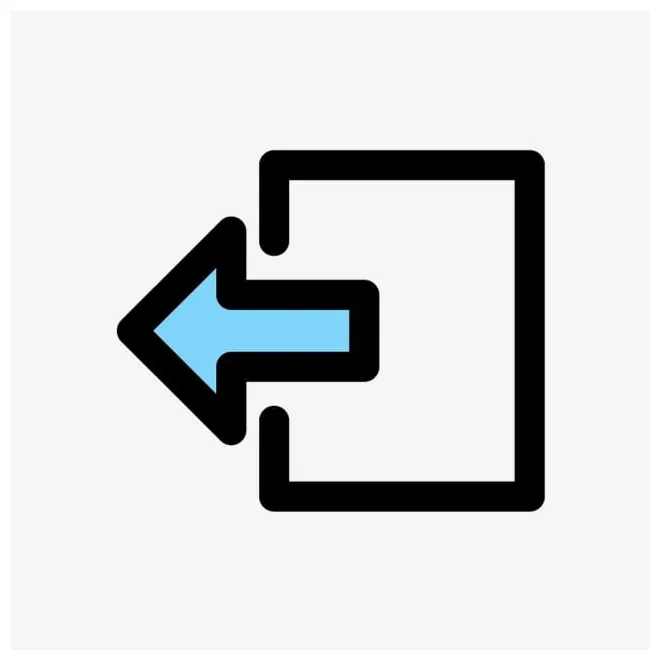 Icone Clipart Hd PNG, Vector Logout Icon, Logout Icons, Exit, Interface