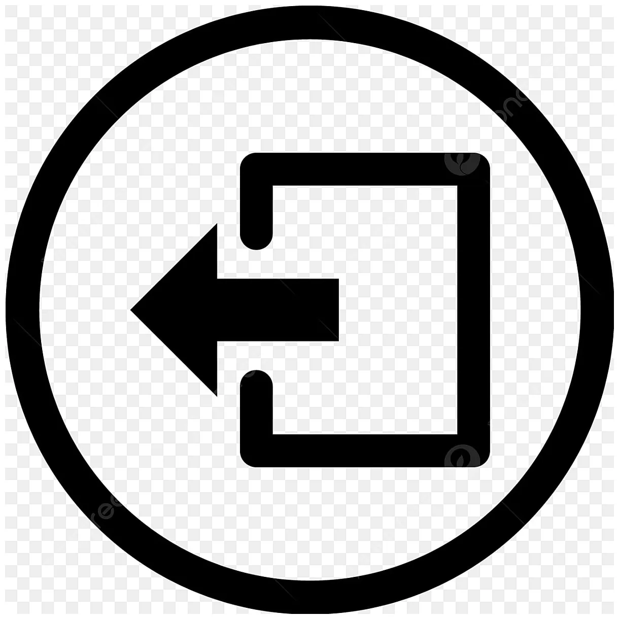 Outline logout icon editable stroke linear stock