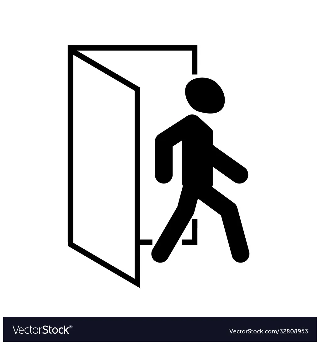 Logout Icon Vector Outline Logout Icon Editable Stroke Linear Stock