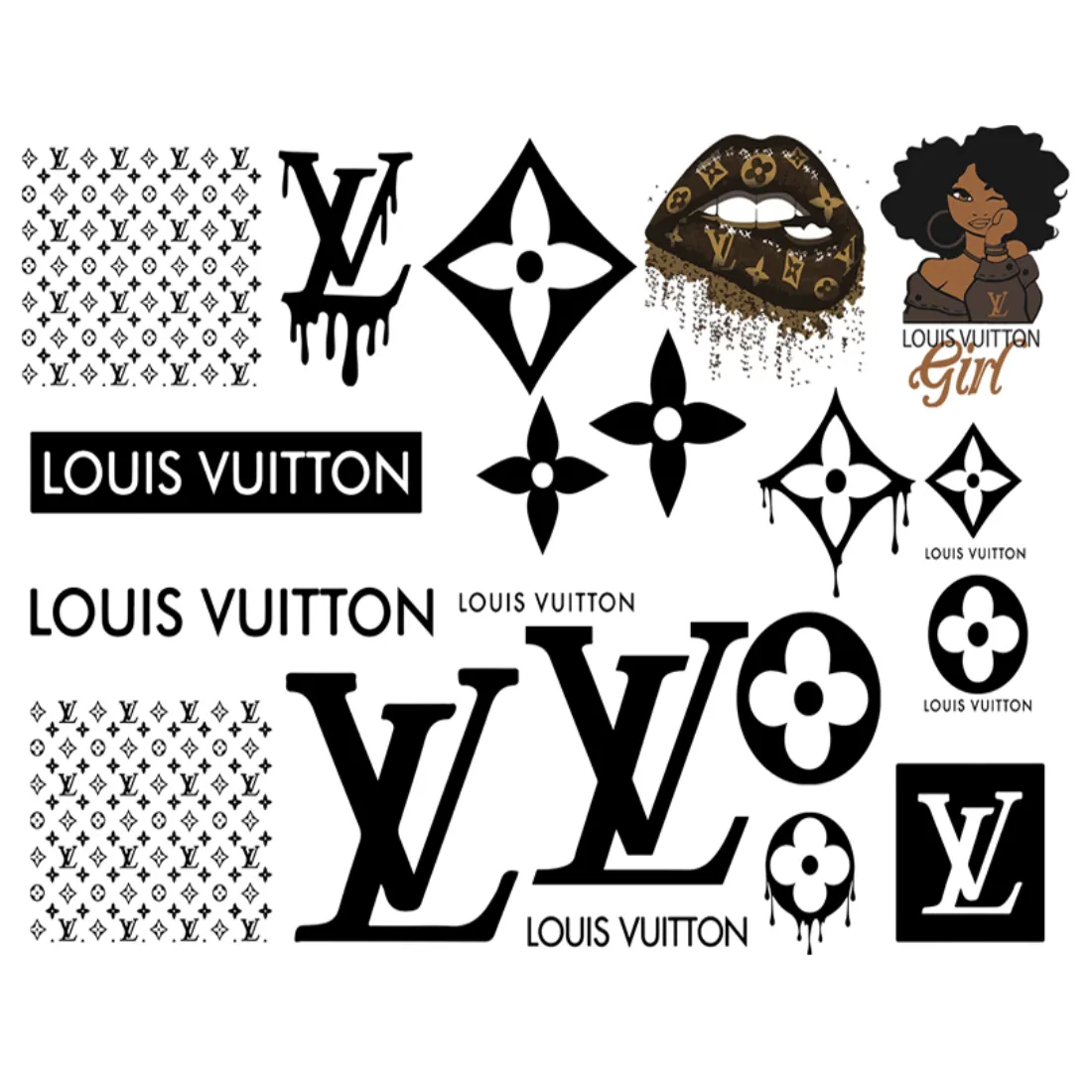 Louis vuitton svg, louis vuitton vector, lv logo svg, lv svg inspire
