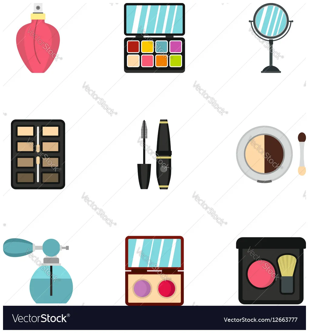 Set flat style vector printable coloring page