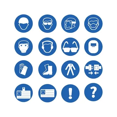 Premium vector mandatory signs illustration vector based drawing