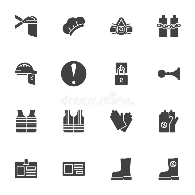 Icons set stock vector illustration of glyph