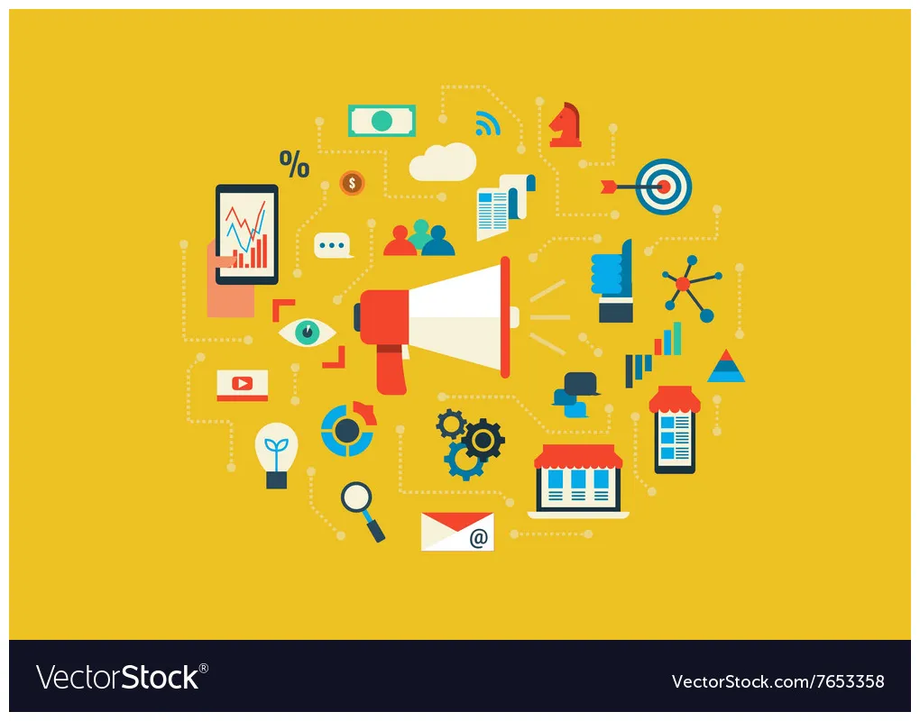Marketing vector vectorstock