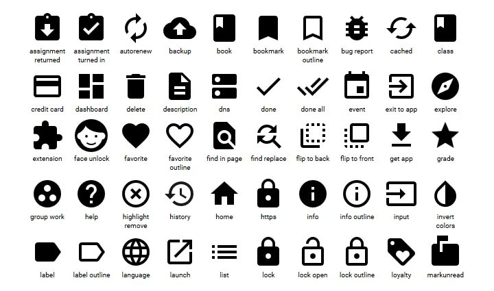 6 Free Material Design Icon Packs - Super Dev Resources