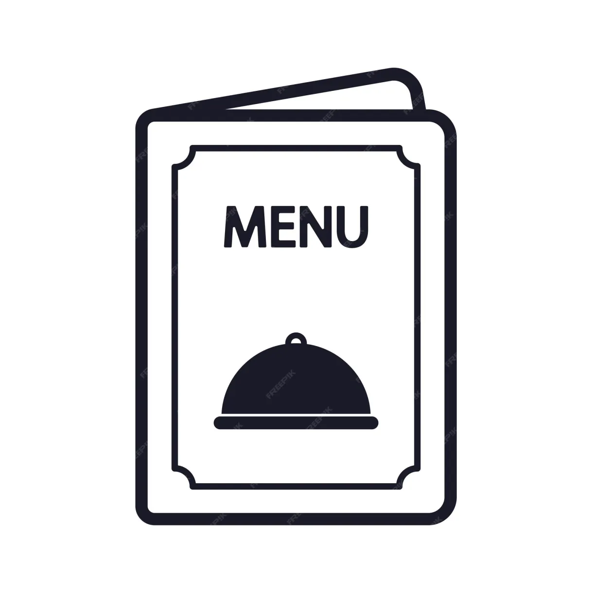 Premium vector menu vector icon on a white
