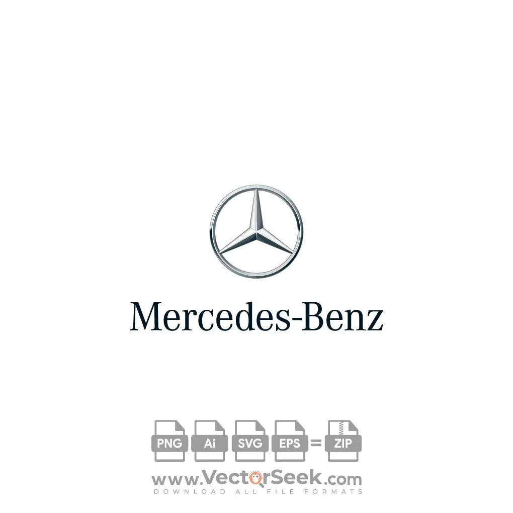 Mercedes Benz logo in PNG SVG Vector format - Free Download