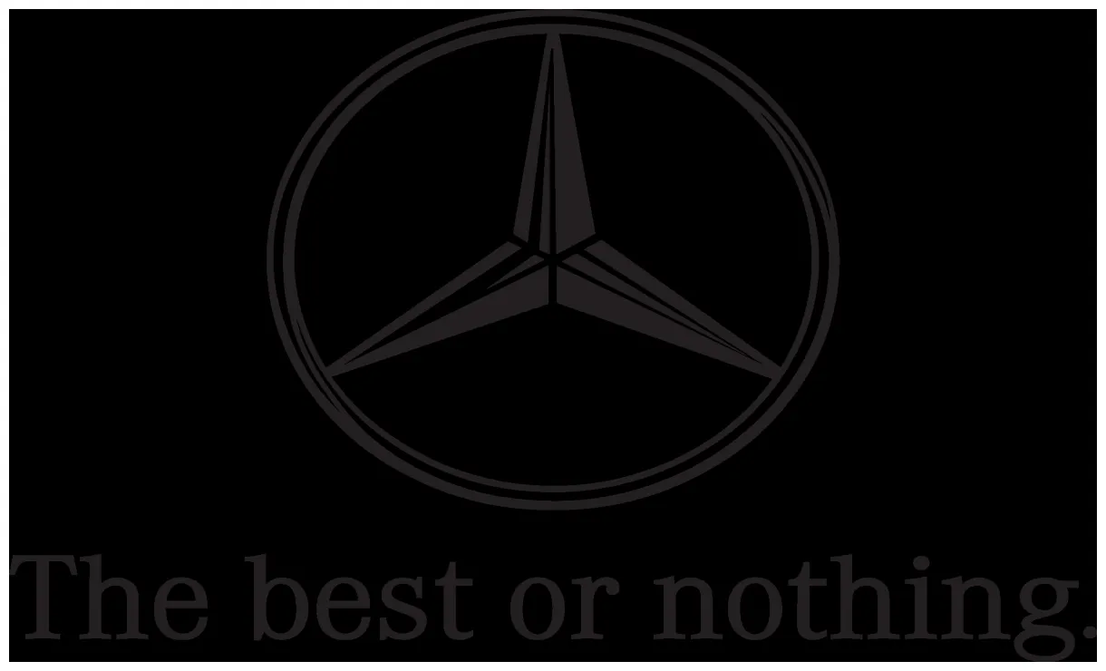Mercedes Benz The Best Or Nothing logo in PNG SVG Vector format - Free