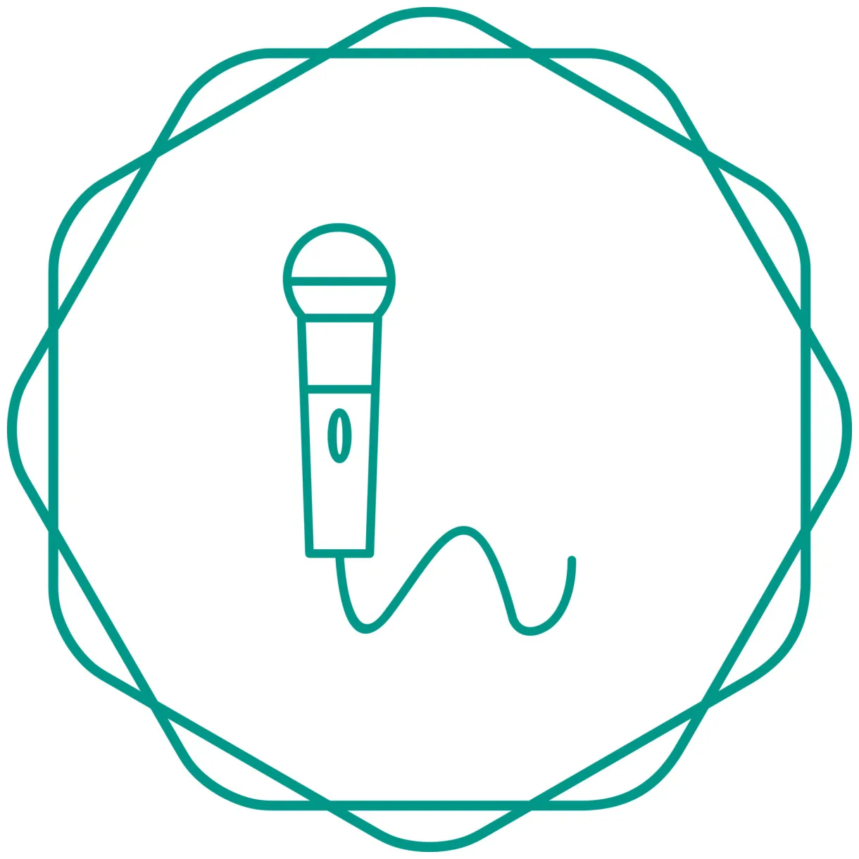 Microphone vector icon 22484937 vector art at vecteezy