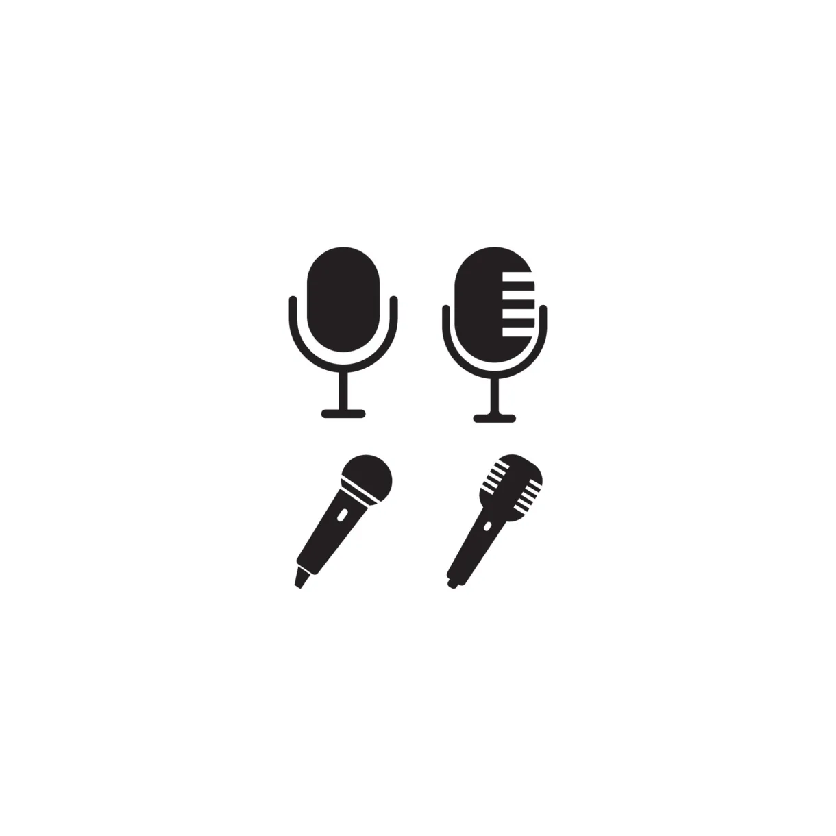 Microphone vector icon illustration 13067804 vector art at vecteezy