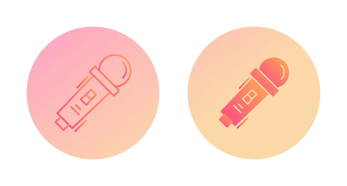 Microphone vector icon 25199102 vector art at vecteezy