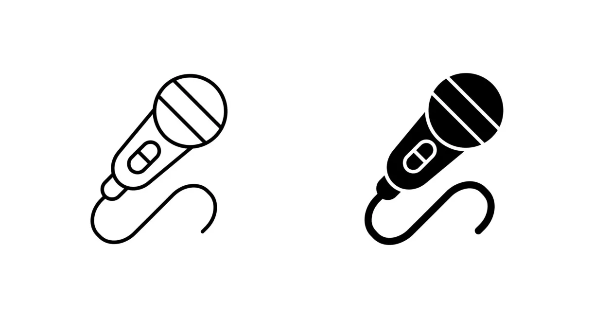 Microphone vector icon 22282667 vector art at vecteezy